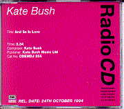 Kate Bush - And So Is Love